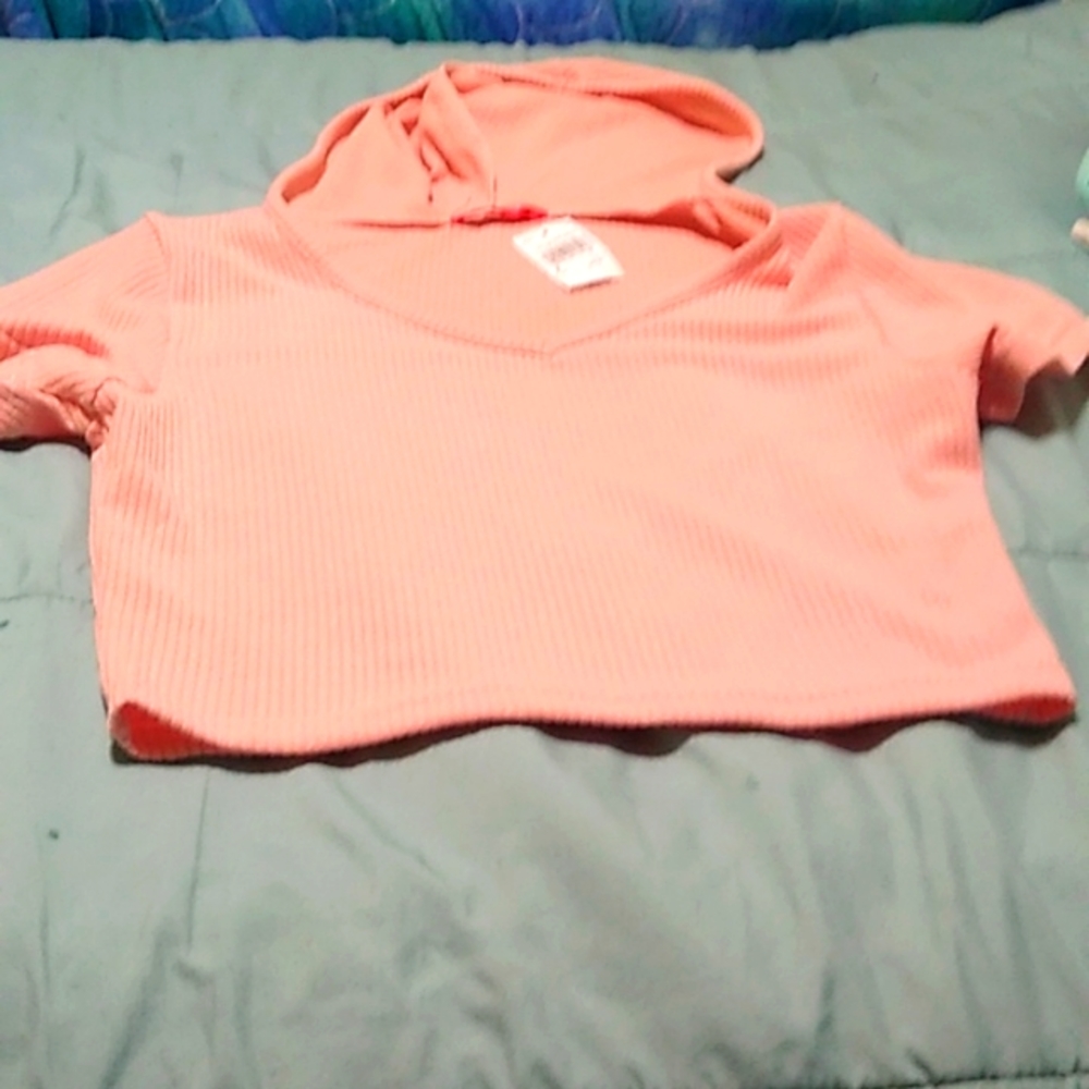 Peach crop top